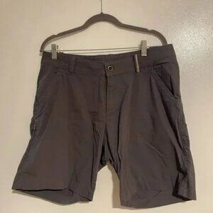 Womens Charcoal Gray Casual Shorts